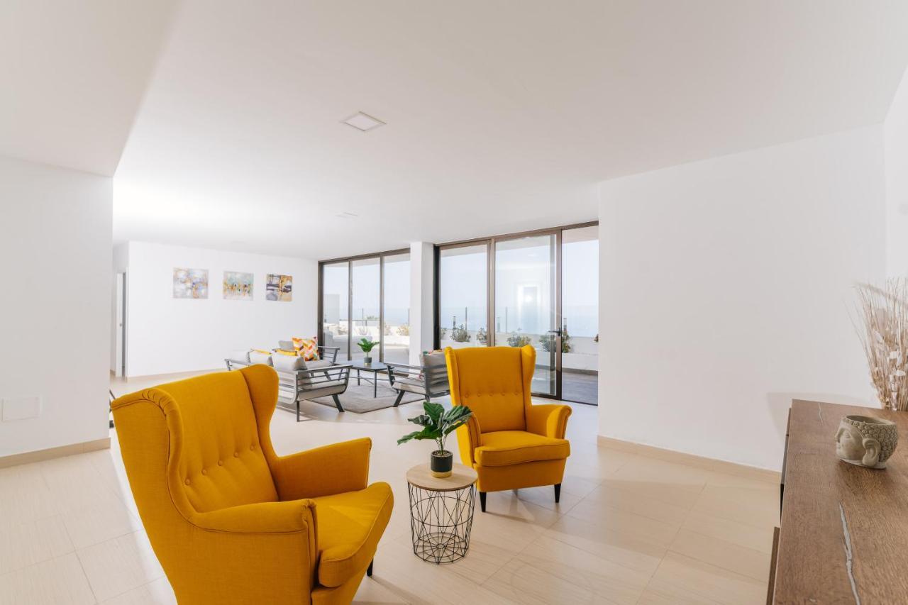 Sunset White Villa - Ocean View, Jakuzzi, Heated Pool, Air-Conditioning, Grill 美洲海滩 外观 照片