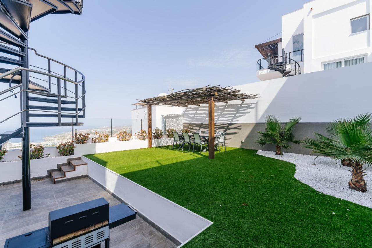 Sunset White Villa - Ocean View, Jakuzzi, Heated Pool, Air-Conditioning, Grill 美洲海滩 外观 照片