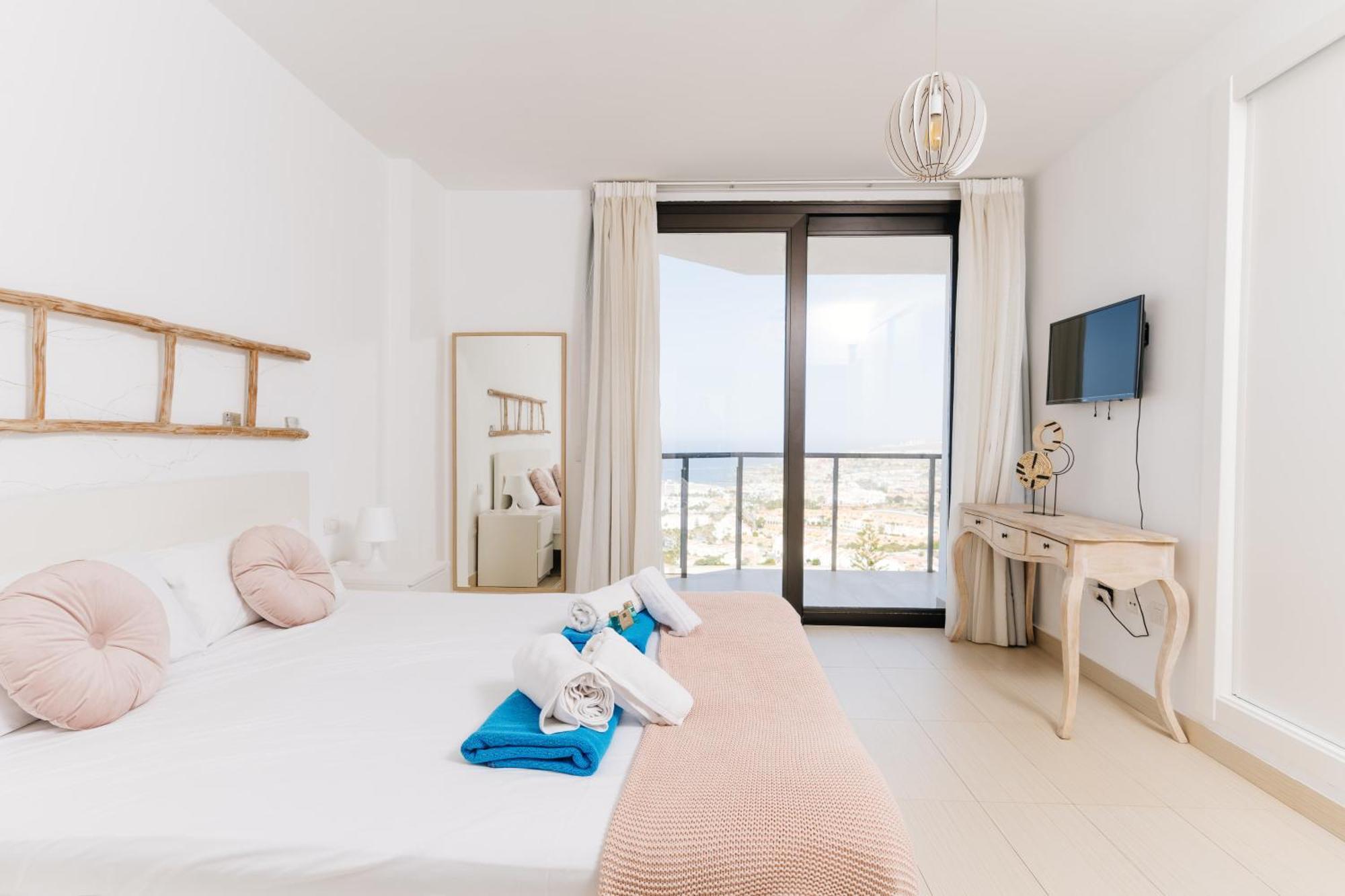 Sunset White Villa - Ocean View, Jakuzzi, Heated Pool, Air-Conditioning, Grill 美洲海滩 外观 照片