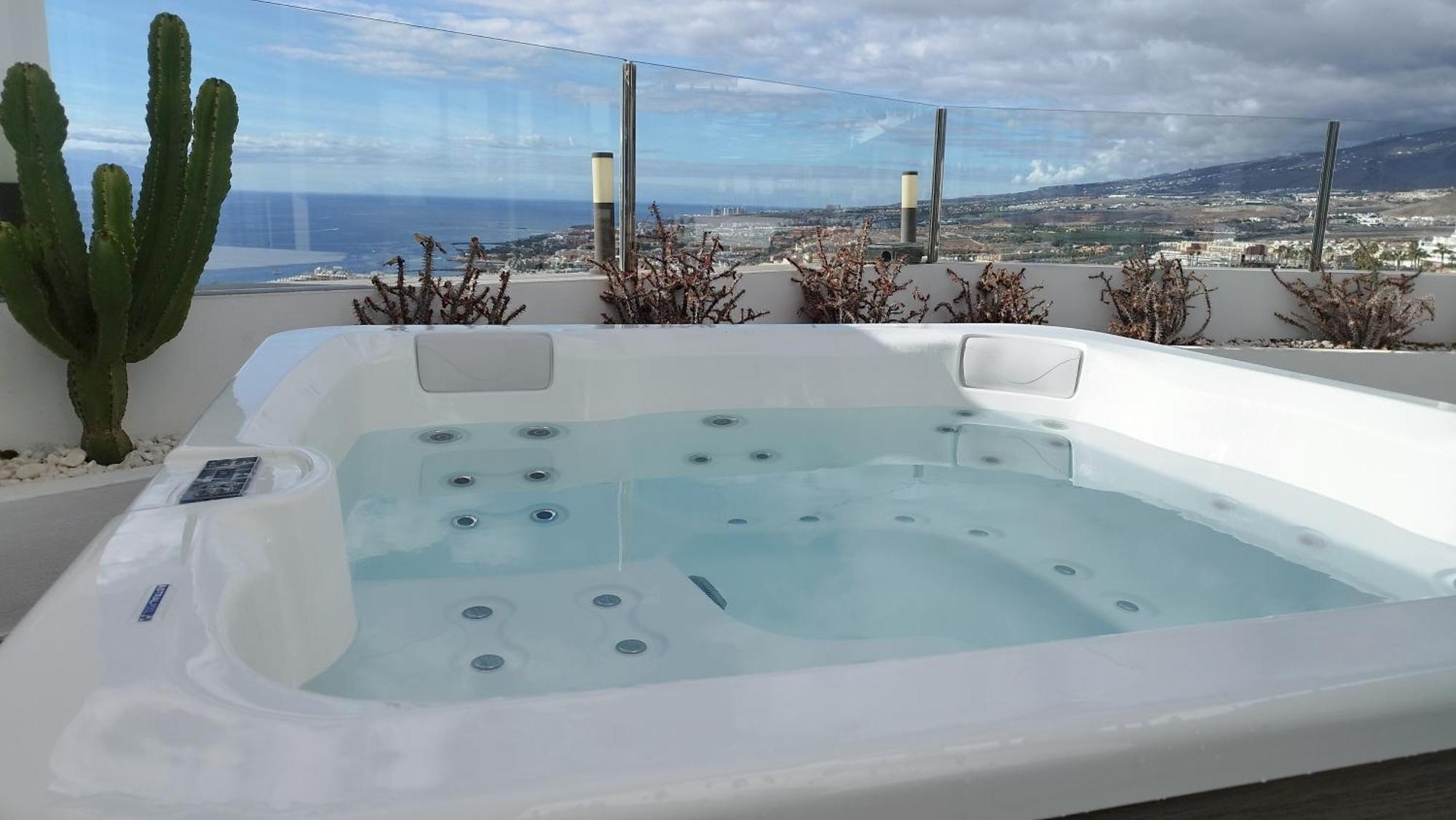 Sunset White Villa - Ocean View, Jakuzzi, Heated Pool, Air-Conditioning, Grill 美洲海滩 外观 照片