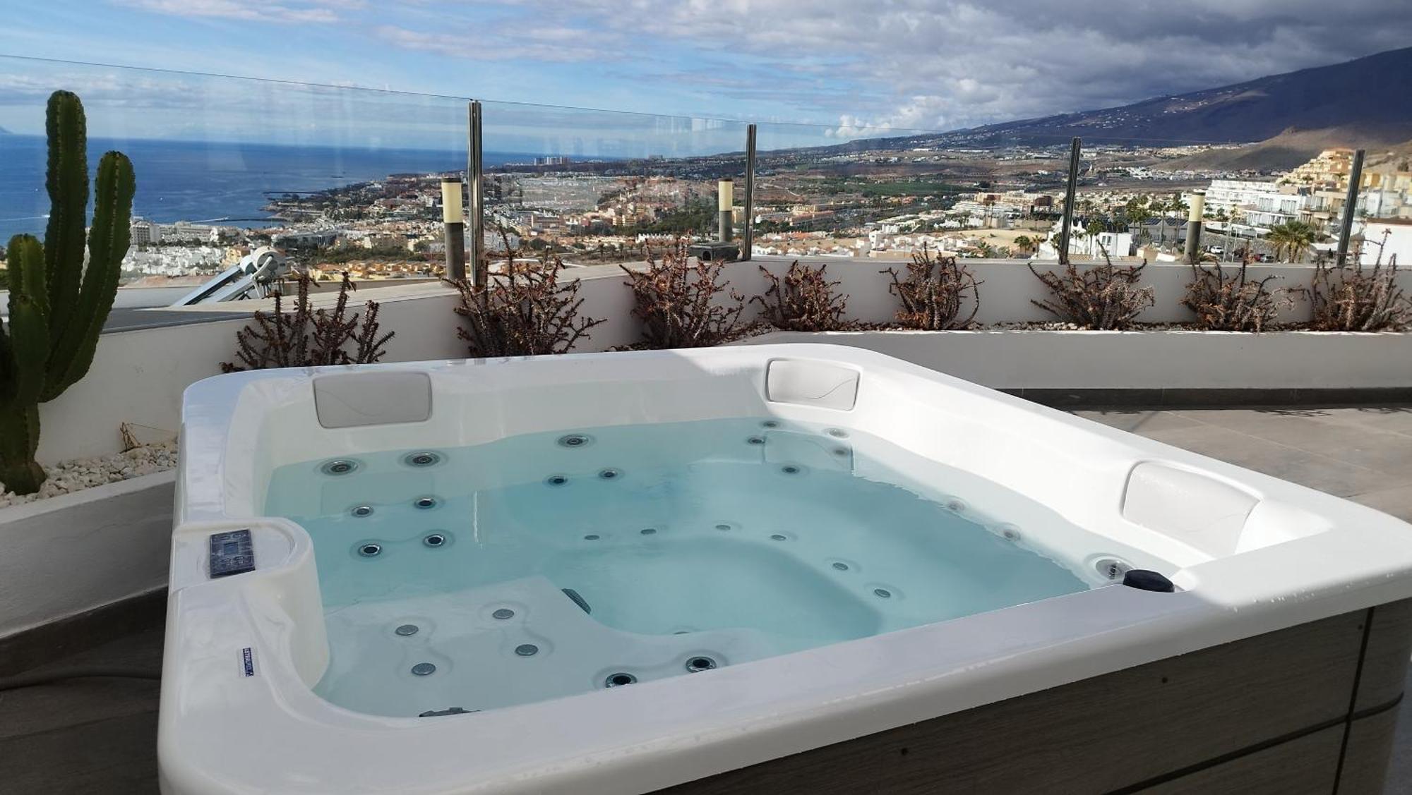 Sunset White Villa - Ocean View, Jakuzzi, Heated Pool, Air-Conditioning, Grill 美洲海滩 外观 照片